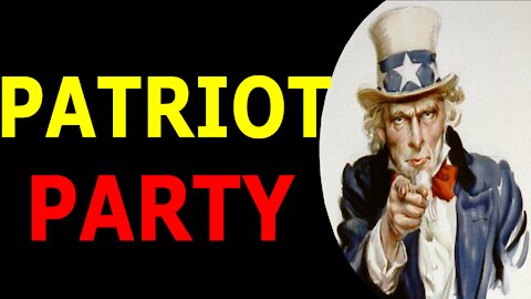 THE GOP IS DEAD AND A NEW “PATRIOT” PARTY WILL LIKELY BE LAUNCHED