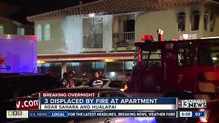 3 people displaced by apartment fire