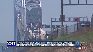 Another Bay crossing, three bridge options