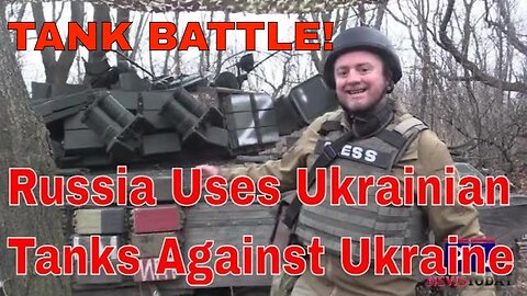 (Frontline Tank Battle) Russian Forces Use Captured Ukrainian Tanks Against Ukraine.