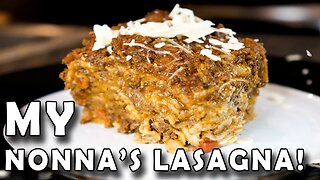My Nonna's Lasagna Teaser! OMG! The BEST Lasagna Ever!!! Layer after yummy layer! Sicilian Lasagna!