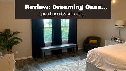 Review: Dreaming Casa Herringbone Velvet Curtains 96 inches Long 2 Panels Light Gray Velvet Gro...