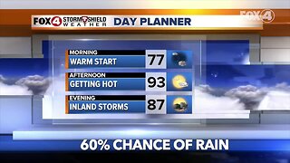 FORECAST: Afternoon storms in SWFL