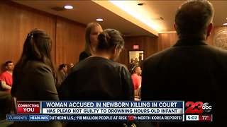 Woman accused in newborn killing appeared in court