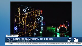 27th Annual Symphony of Lights is underway and bringing holiday cheer at Merriweather Post Pavillion in Columbia