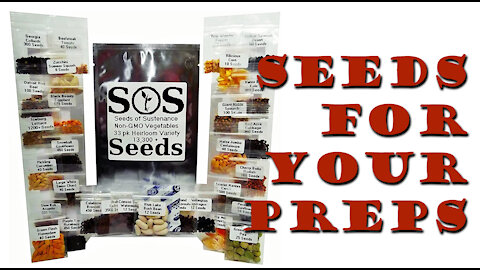 SOS Seeds Of Sustenance Non GMO Heirloom Seeds ~ Seed Bank