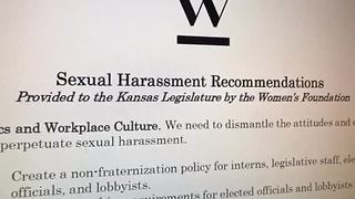 Group drafts harassment policy for KS statehouse