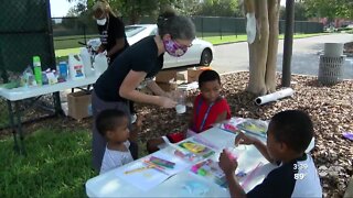 Mobile art bus offers micro art camps for children in high poverty neighborhoods in Pinellas Co.