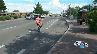 World record holder wheelies through Tucson