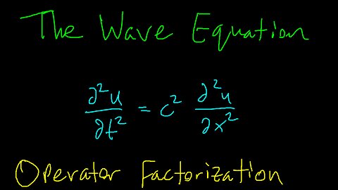 2nd-Order PDEs - Solving the 1D Wave Equation Using Operator Factorization