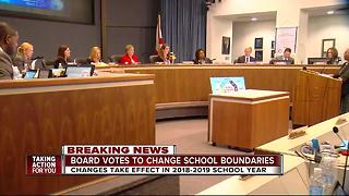 Proposed school boundary changes pass with 6-1 vote
