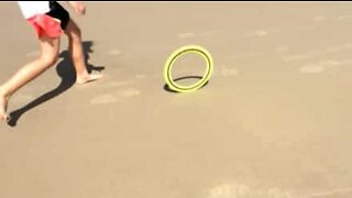 Frisbee liikkuu kuin itsestään