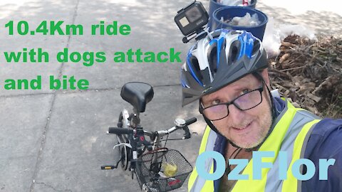 10.4Km ride with dogs attack and bite - Epic happy music