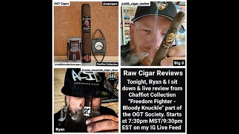 Raw Cigar Reviews (Episode 39) Chaffiot Collection/OGT Cigars (Freedom Fighter - Bloody Knuckle)