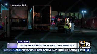 Thousands expected at Thanksgiving turkey distribution