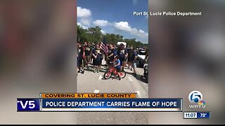 Port St. Lucie Police Department carries flame of hope