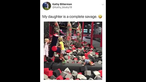 The daughter is a savage.