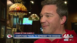 Chiefs fans travel to represent the kingdom