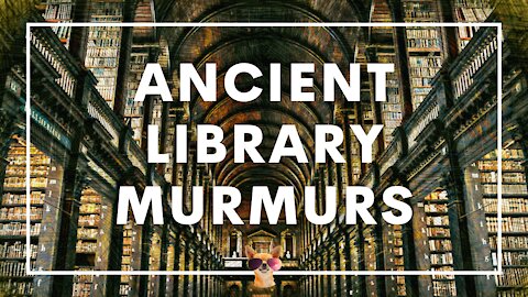 1 hour Ancient Library Ambiance | Background Conversations | Study, Work, Relax, Meditate, Sleep
