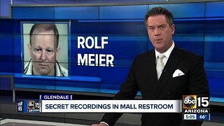 Man arrested in Glendale for recording people in a mall restroom