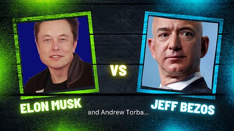 Elon Musk, Jeff Bezos, and Andrew Torba