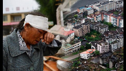Así fue el Gran terremoto que golpeó China MUCHOS DESAPARECIDOS BAJO EL POLVO