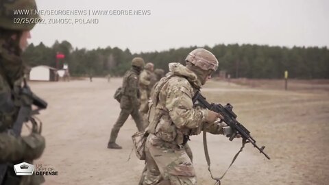 U.S. Paratroopers train Polish forces, 02/25/2022 #Ukraine #Russia