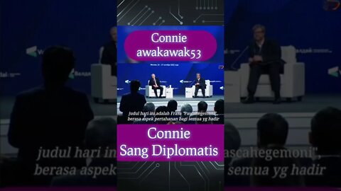 #connie sang #diplomatie untuk Indonesia