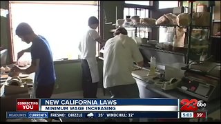 New year, new laws: minimum wage increasing.