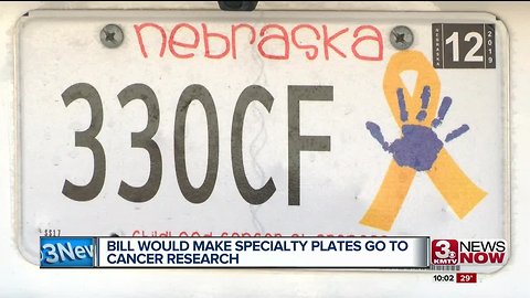 Bill would make pediatric cancer awareness plates go to childhood cancer research