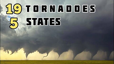 Incredible! At least 19 tornadoes in 5 states ⚠️ Powerful storm across the USA 2021