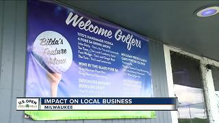 Local businesses see small bump in business during U.S. Open