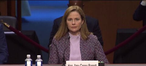 Judge Amy Coney Barrett being sworn in right now