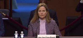 Judge Amy Coney Barrett being sworn in right now