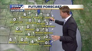 Chance of thunderstorms returns Sunday