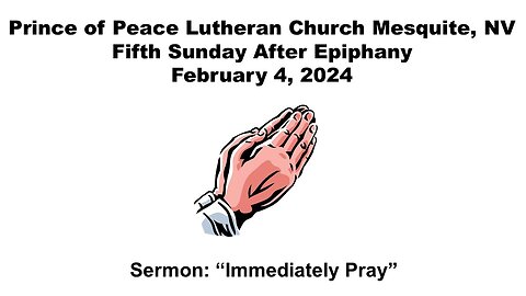 Part 1: Fifth Sunday After Epiphany Divine Service