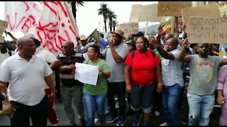 SOUTH AFRICA - Cape Town - SAPS March to Parliament (Video) (LuG)