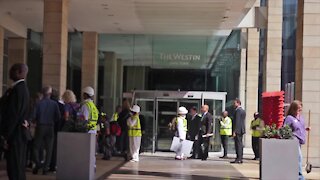 SOUTH AFRICA - Cape Town - Anti-coal protest at South African Annual Coal Conference (Video) (xtG)