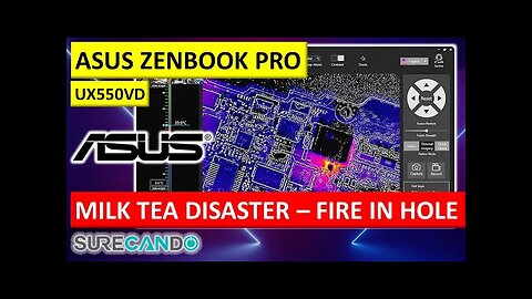 Step-by-Step Inspection_ Diagnosing the Damage from a Spilled Milk Tea on Asus ZenBook Pro UX550VD