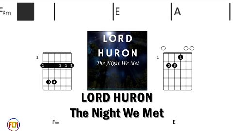 LORD HURON The Night We Met - Guitar Chords & Lyrics HD