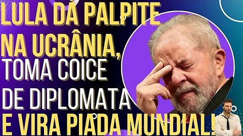 Lula dá palpite sobre Ucrânia, leva coice de diplomata e vira piada mundial!