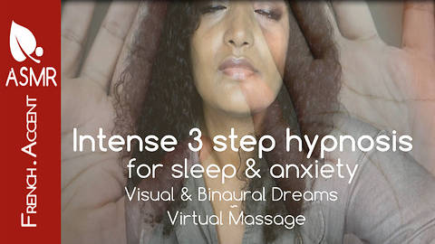 Intense ASMR HYPNOSIS for Sleep & Anxiety ~ Visual & Binaural Dreams ~ Virtual Massage