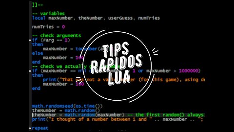 Tips rapidos en Lua / Asignaciones