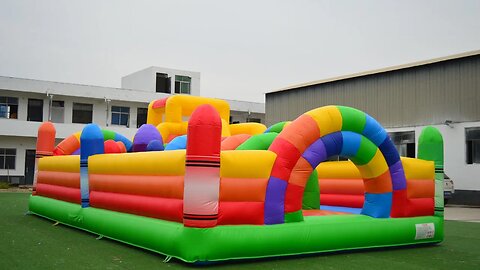 Crayon Inflatable Fun City #inflatables #inflatable #trampoline #slide #bouncer #catle #jumping