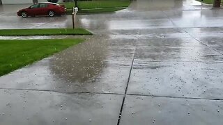 Hail hits Seward, NE - video from NSP Trooper Cook