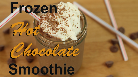 Frozen hot chocolate protein smoothie