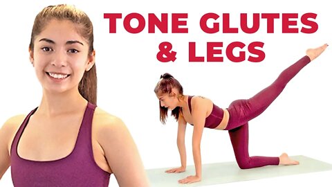POWER YOGA! Toned Glutes & Leg Sculpt, Build Muscle Yoga Routine with Alex Esparaza