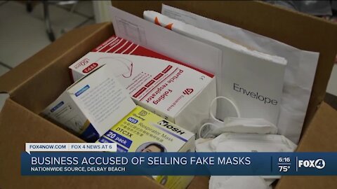 Business accused of selling counterfeit masks