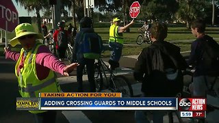 Commissioners take first step to putting crossing guards at all Hillsborough County middle schools