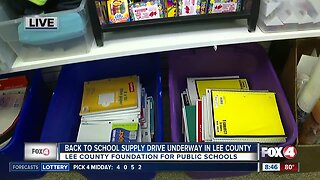 Foundation for Lee County Public Schools holds supply drive before school starts